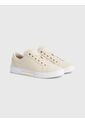 Tenis Cuero Con Suela Cupsole Mujer Beige Tommy Hilfiger de Tommy Hilfiger