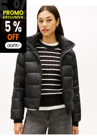 Chaqueta Negra De Plumón Que Repele El Agua Tommy Hilfiger Tommy Hilfiger