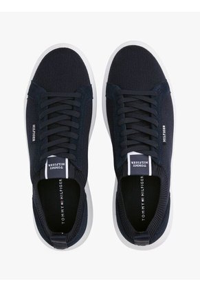 Tenis Azul De Punto Estilo Calcetín Tommy Hilfiger