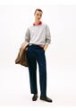 Sacos Gris / Saco Tejido De Cuello Redondo Con Logo Tommy Hilfiger de Tommy Hilfiger