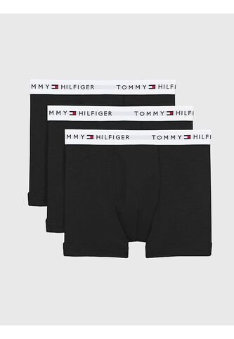 Pack Negro De 3 Bóxer Con Detalles Distintivos De Tommy Hilfiger Tommy Hilfiger Tommy Hilfiger