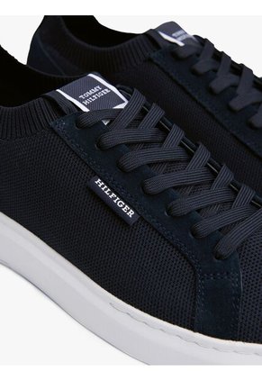 Tenis Azul De Punto Estilo Calcetín Tommy Hilfiger