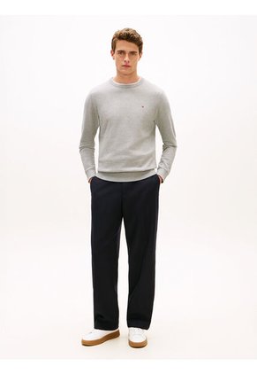 Saco Gris De Punto Texturizado Tommy Hilfiger