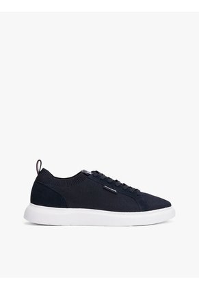 Tenis Azul De Punto Estilo Calcetín Tommy Hilfiger