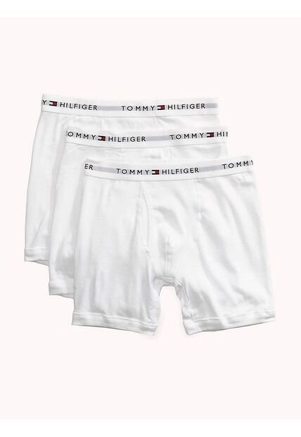 3 Pack De Boxer Brief Blancos En Algodón Tommy Hilfiger