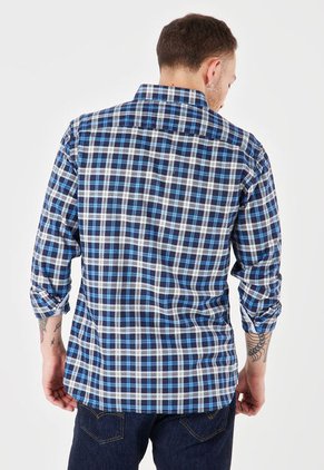 Camisa Azul-Blanco-Amarillo Tommy Hilfiger