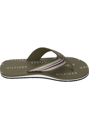 Sandalias Con Tiras A Rayas Hombre Verde Tommy Hilfiger