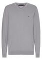 Saco Gris Tejido Essential De Cuello V de Tommy Hilfiger