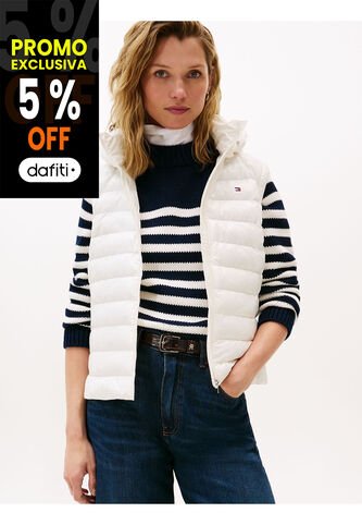 Chaleco Blanco Con Acabado Repelente Al Agua Tommy Hilfiger Tommy Hilfiger
