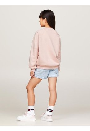 Saco Rosa Monogram De Corte Regular Para Niña Tommy Hilfiger