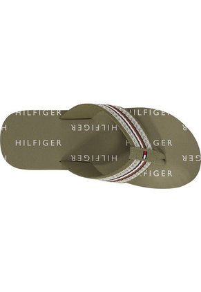 Sandalias Con Tiras A Rayas Hombre Verde Tommy Hilfiger