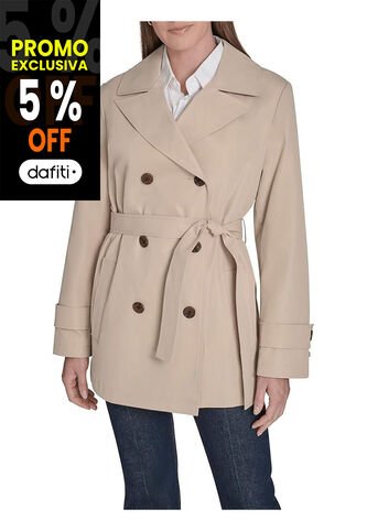 Chaqueta Negra Corta Para Lluvia  Tommy Hilfiger Tommy Hilfiger