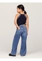 Jeans Azul Niña Con Pierna Ancha Y Lavado Oscuro Tommy Hilfiger de Tommy Hilfiger