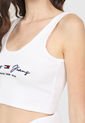 Crop Top Blanco-Azul-Rojo Tommy Jeans de Tommy Hilfiger