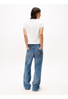 Camiseta Blanca De Corte Regular Tommy Girl Tommy Jeans
