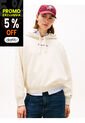 Buzo Blanco Con Capota Y Logo Texturizado Tommy Hilfiger de Tommy Hilfiger