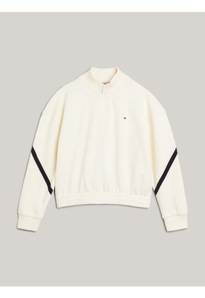 Saco Beige Amplia Global Stripe Para Niña Tommy Hilfiger