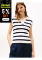 Polo Multicolor De Punto Trenzado Sin Mangas Tommy Hilfiger de Tommy Hilfiger