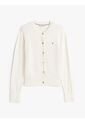 Cárdigan Blanco De Cuello Redondo Con Logo Tommy Hilfiger de Tommy Hilfiger