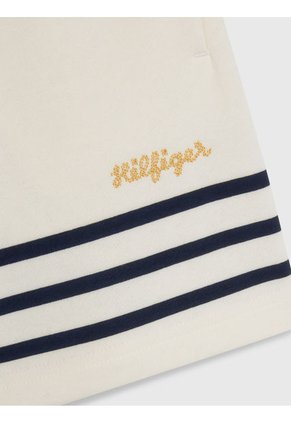 Pantalón Corto Con Rayas Marineras Niña Blanco Tommy Hilfiger
