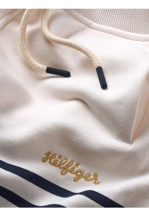 Pantalón Corto Con Rayas Marineras Niña Blanco Tommy Hilfiger