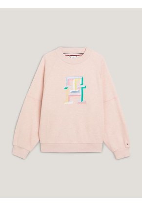 Saco Rosa Monogram De Corte Regular Para Niña Tommy Hilfiger