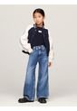 Jeans Azul Niña Con Pierna Ancha Y Lavado Oscuro Tommy Hilfiger de Tommy Hilfiger