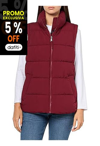 Chaleco Rojo De Cuello Alto Con Cierre De Cremallera  Tommy Hilfiger Tommy Hilfiger