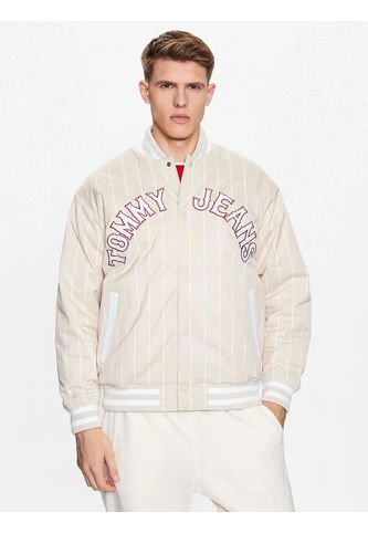 Chaqueta Tommy Jeans Para Hombre Beige Tommy Jeans Tommy Hilfiger