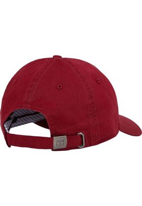 Gorra Roja De Béisbol Con Logo Bordado Tommy Hilfiger