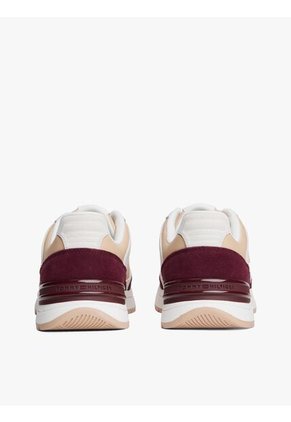 Tenis Beige Casual Fashion Runner En Cuero Tommy Hilfiger