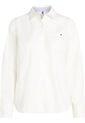 Camisa Blanca Oxford Manga Larga Con Logo Tommy Hilfiger de Tommy Hilfiger