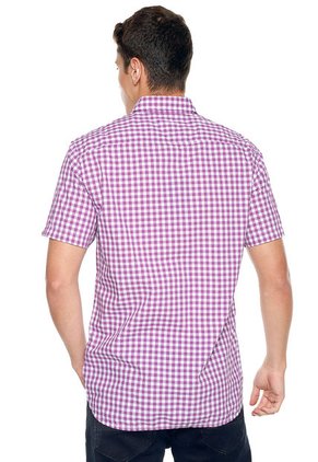 Camisa Violeta-Blanco Tommy Hilfiger Classic Gingham