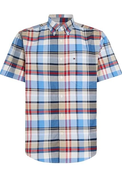 Camisa Multicolor De Cuadros Madras De Corte Regular Tommy Hilfiger