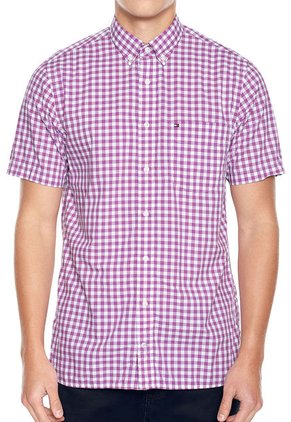 Camisa Violeta-Blanco Tommy Hilfiger Classic Gingham