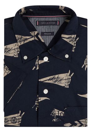 Camisa Náutica De Corte Regular Hombre Azul Tommy Hilfiger