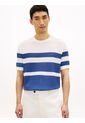 Camiseta Azul Con Diseño Color Block Con Logo Tommy Hilfiger de Tommy Hilfiger