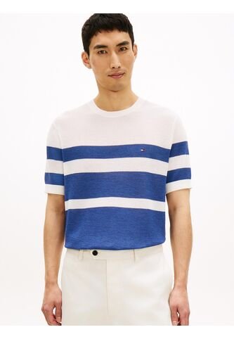 Camiseta Azul Con Diseño Color Block Con Logo Tommy Hilfiger Tommy Hilfiger