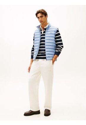 Chaleco Azul Plegable En Tejido Que Repele El Agua Tommy Hilfiger