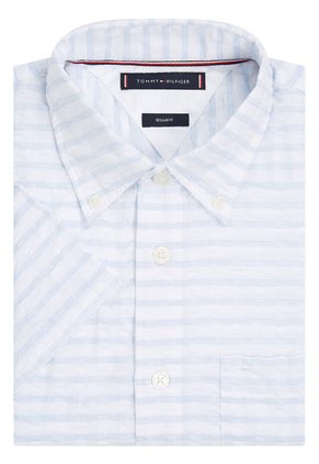 Camisa De Cuadros De Manga Corta Hombre  Tommy Hilfiger