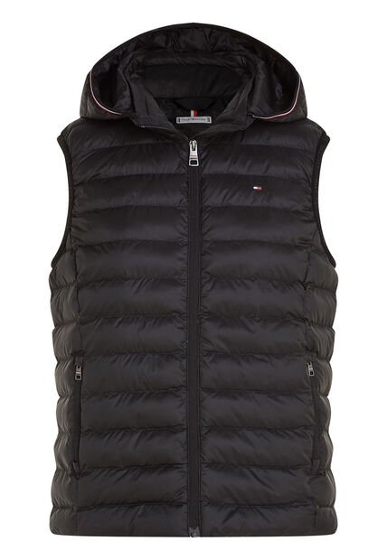 Chaleco Negro Acolchado Global Stripe Tommy Hilfiger