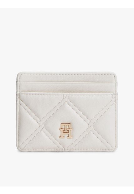 Tarjetero Beige TH Feminine Con Insignia Tommy Hilfiger