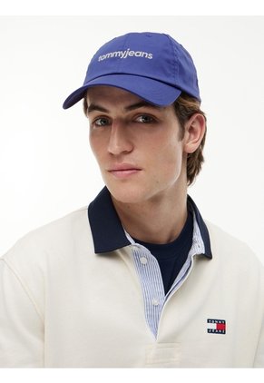 Gorra Azul Con Logo Script Bordado Tommy Hilfiger