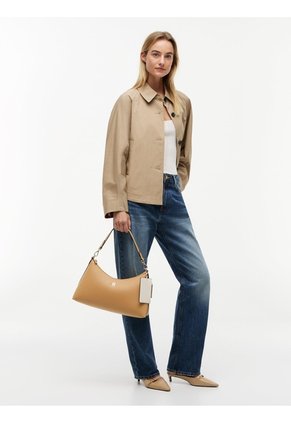 Bolso Beige De Hombro Tommy Icons Granulado Tommy Hilfiger
