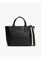 Bolso Negro Tote Con Correa Cruzada Textil Tommy Hilfiger de Tommy Hilfiger