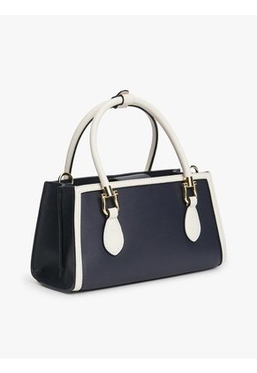 Bolso Azul Mini Satchel Con Diseño Colorblock Tommy Hilfiger