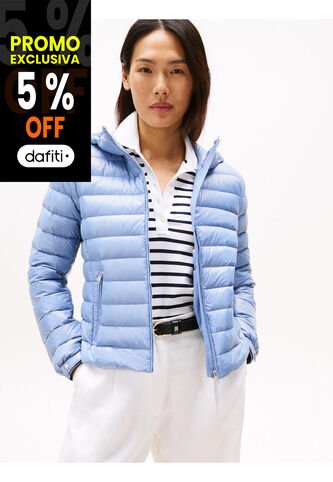 Chaqueta Azul Con Capota Acolchada De Corte Regular Tommy Hilfiger Tommy Hilfiger