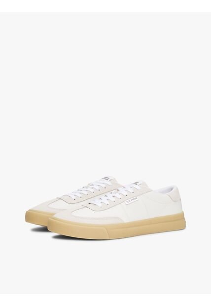 Tenis Beige Con Suela Cupsole A Contraste Tommy Hilfiger