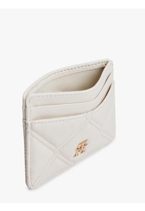 Tarjetero Beige TH Feminine Con Insignia Tommy Hilfiger