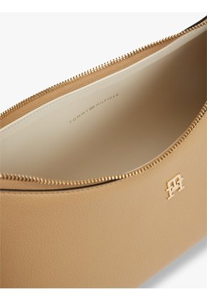 Bolso Beige De Hombro Tommy Icons Granulado Tommy Hilfiger
